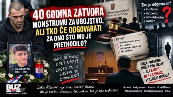 40 godina zatvora monstrumu za ubojstvo, ali tko će odgovarati za ono &scaron;to mu je prethodilo?