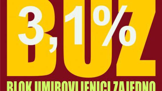 BUZ mjesec srpanj zavr&scaron;io sa rejtingom od 3,1%