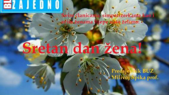 Drage sugra&eth;anke, &Egrave;estitamo vam Dan žena!