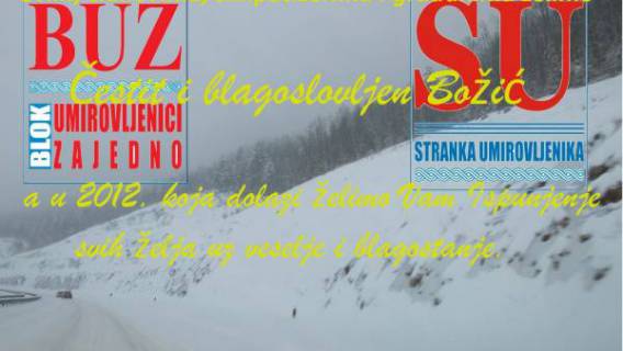 &Egrave;estit i blagoslovljen Boži&aelig;, i sretna vam nova 2012.