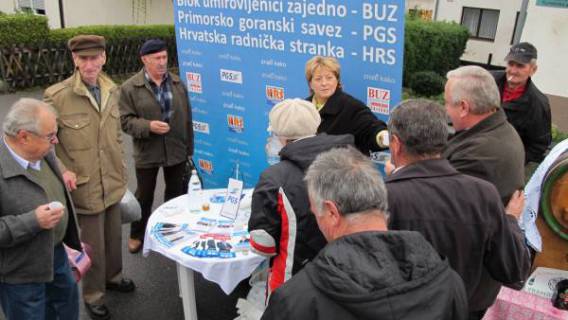 &Egrave;lanovi koalicija BUZ, PGS, HRS u Vrbovskom