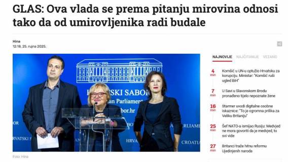 Inicijativa GLAS-a i DOSIP-a..... ili populizam preko leđa umirovljenika?!