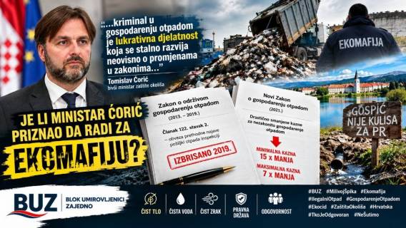 Je li ministar Ćorić znao kako funkcionira &bdquo;lukrativni&ldquo; kriminal sa otpadom?