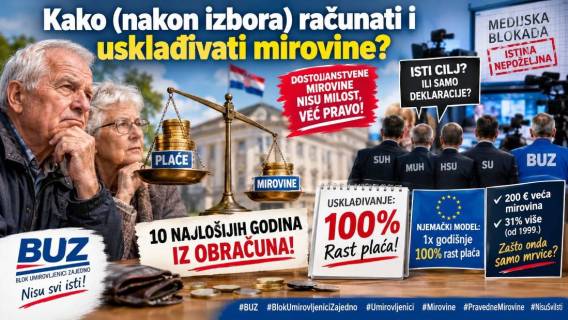 Kako (nakon izbora) računati i usklađivati mirovine?