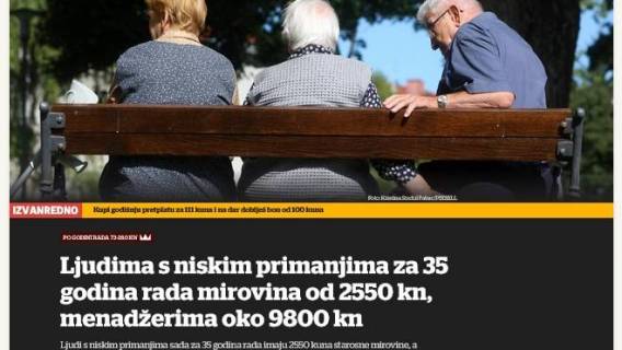 Kolika mirovina treba biti za 35 godina radnog staža?