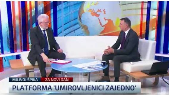 Koordinatora za medije Umirovljenici zajedno  - političke platforme gostovao na TV N1 