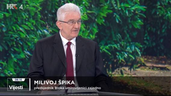 Milivoj &Scaron;pika predsjednik BUZ-a u Vijestima HTV 4 21.09.2024.