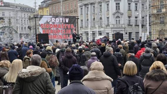 Održan prosvjed protiv siroma&scaron;tva, korupcije i kriminala 