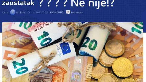 Osvrt na posljednje usklađenje mirovina ili za&scaron;to to nije dobra vijest za umirovljenike 