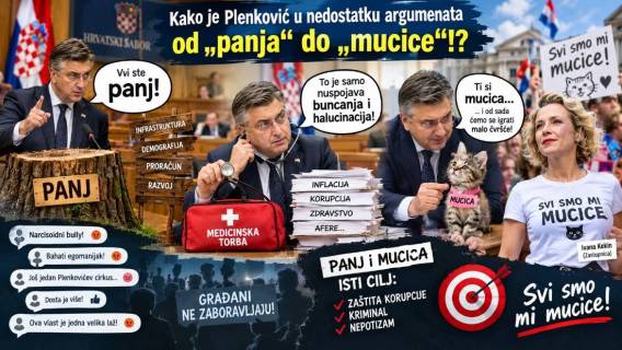 Plenković u nedostatku argumenata zaglavio između &bdquo;panja&ldquo; i &bdquo;mucice&ldquo;!?