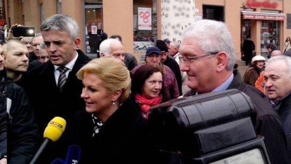 Podr&scaron;ka predsjedničkoj kandidatkinji Kolindi Grabar - Kitarović