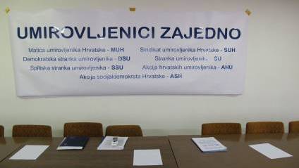 Priop&aelig;enje za medije BLOK "Umirovljenici zajedno".