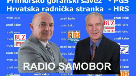 Radio Samobor - gosti prof.dr.sc. Ljubo Jur&egrave;i&aelig; nositelj lista koalicije BUZ - PGS - HRS i predsjednik HRS-a Mladen Novsel.
