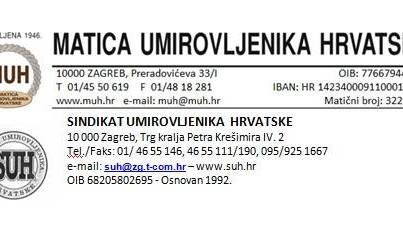 Sindikat i Matica umirovljenika Hrvatske iskazali svoju podr&scaron;ku&hellip;