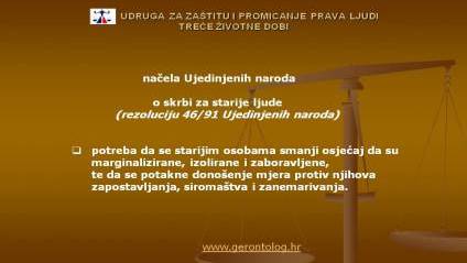 &Scaron;to znamo o temljnim pravima ljudi  tre&aelig;e životne dobi?