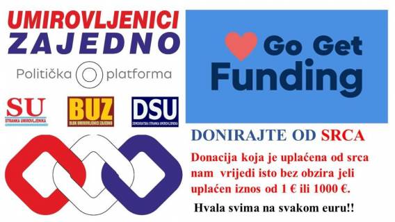 Trebamo va&scaron;u donaciju. Prestanimo vjerovati u bajke vladajućih i ostvarimo ih sami! 