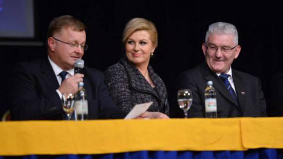 Kolinda Grabar Kitarović na tribini - Umirovljenici i njihov položaj u hrvatskom dru&scaron;tvu