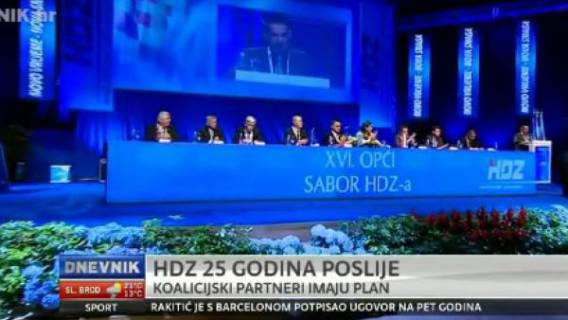 Zagreb - Sa veli&egrave;anstvenog Sabora HDZ-a održanom u dvorani Vatroslav Lisinski