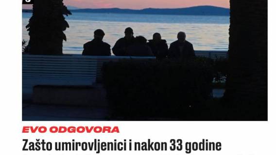 Za&scaron;to umirovljenici i nakon 33 godine hrvatske države ne mogu živjeti od penzije?