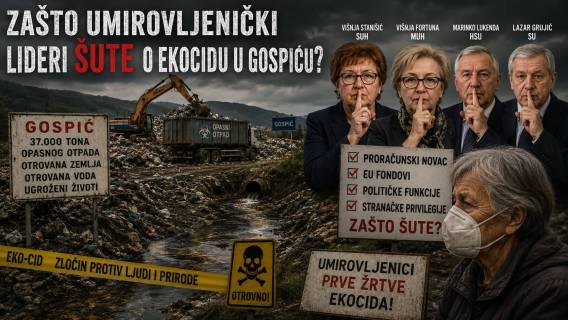 Za&scaron;to umirovljenički lideri &scaron;ute o ekocidu u Gospiću?