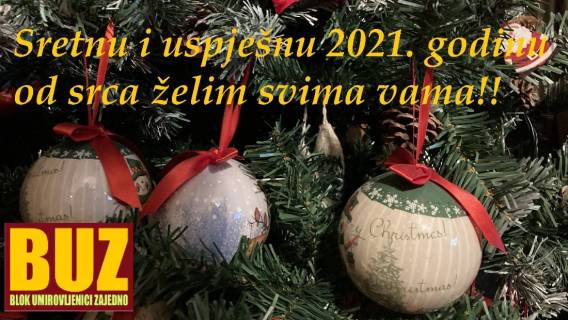 Želimo vam sretnu i uspje&scaron;nu 2021. godinu.